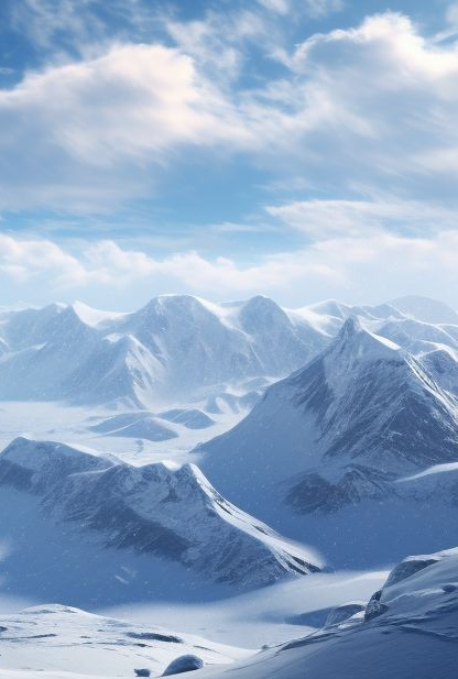 雪山，雪景