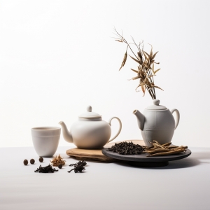 茶饮背景茶饮海报茶叶产品茶具03