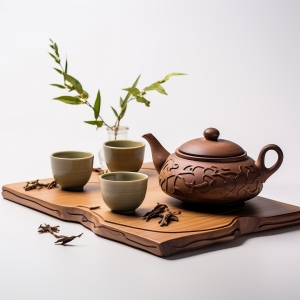 茶饮背景茶饮海报茶叶产品茶具08